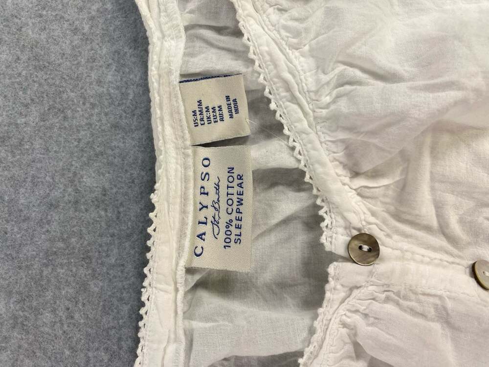 Calypso St. Barth Women's Cotton Embroidered Sleepwear Pajama Set - Picture 3 of 4